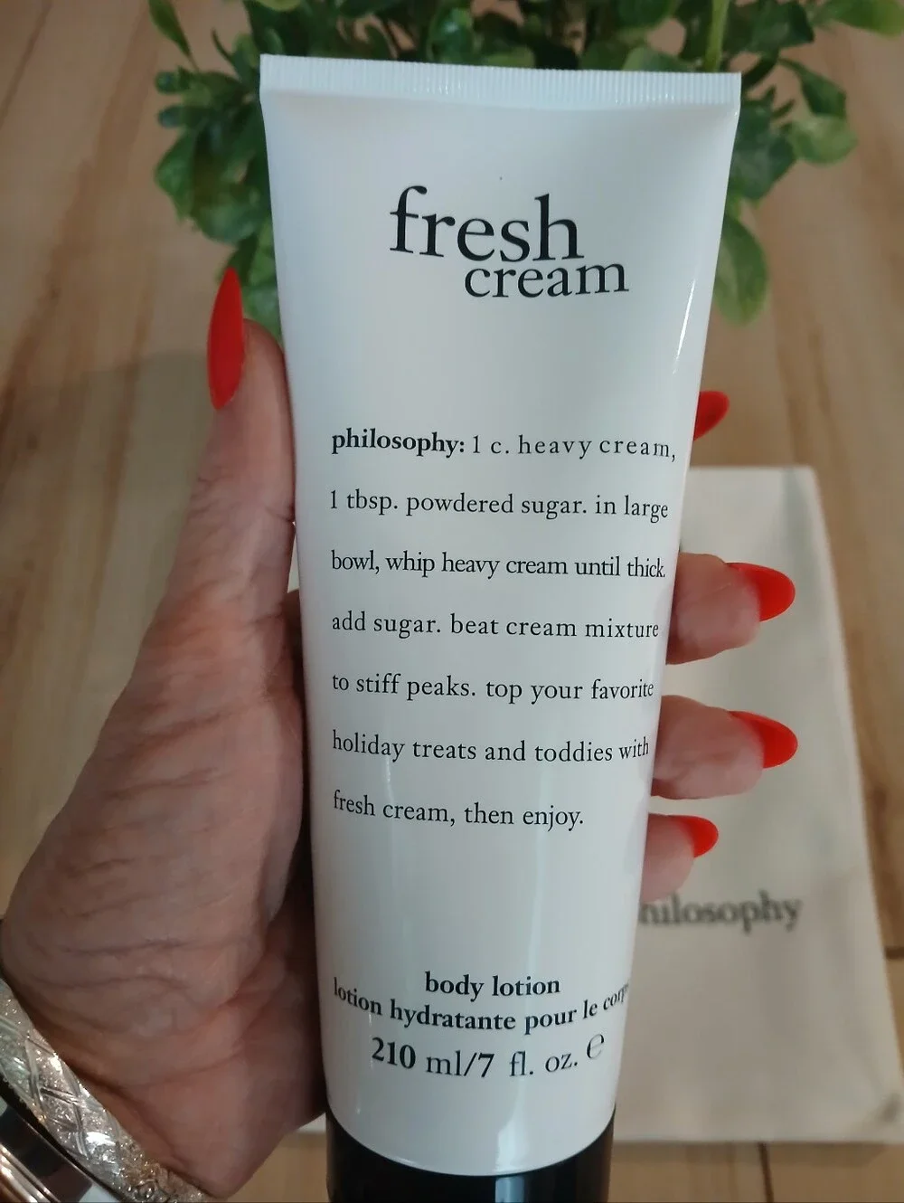 NWT Philosophy Fresh Cream Body Lotion With Brand New Philosophy Tote Bag